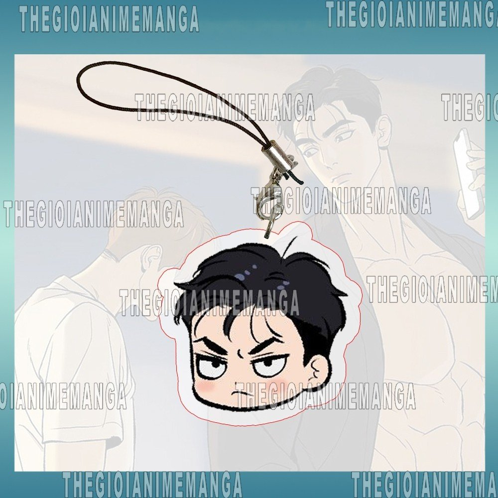 Giá đỡ và dây treo điện thoại in hình manhua NGƯỜI TÌNH CỦA JINX chibi BL mica acrylic phone grip griptok móc khóa