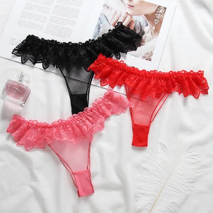 Quần lót nữ lọt khe ren lưới sexy đố lót lọt khe viền cotton các tính sexy quyến rũ đẹp 13