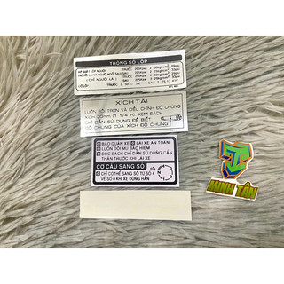 Bộ tem thông số việt cho wave 100-110, wave zx, wave alpha