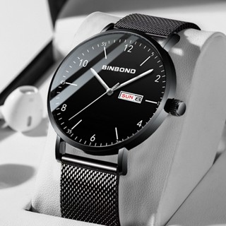 Đồng Hồ Nam Chính Hãng BINBOND TD1 Dây Thép Lưới Cao Cấp Thời Trang Doanh Nhân Có Lịch Ngày Đẹp Giá Rẻ A1