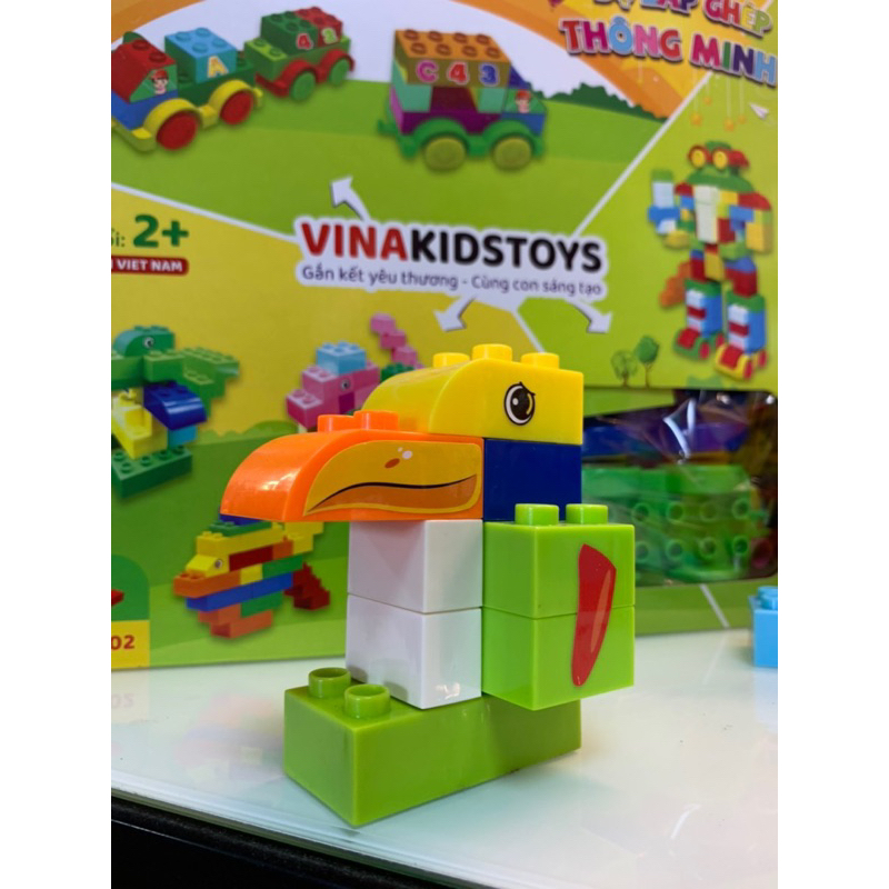 Bộ Lắp Ghép Chi Tiết To Hãng VinakidsToy-150 Chi Tiết
