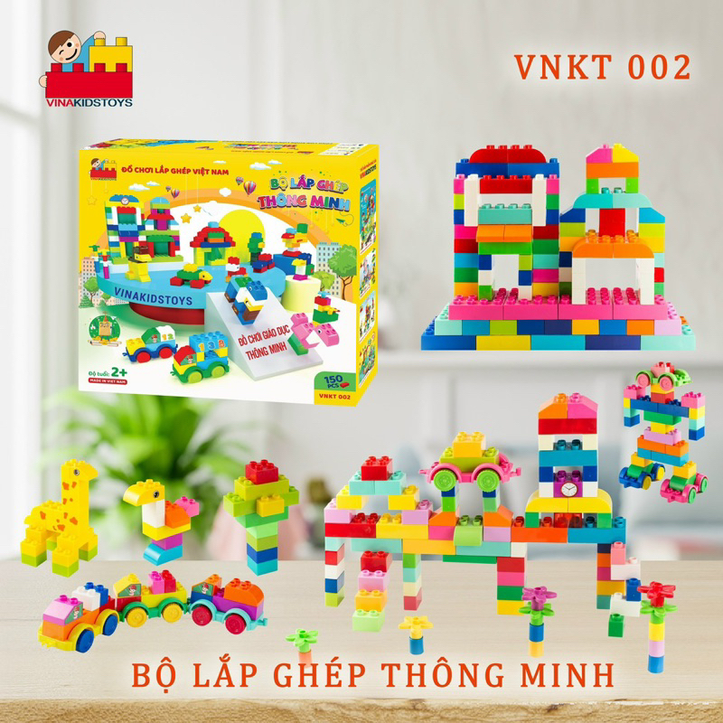 Bộ Lắp Ghép Chi Tiết To Hãng VinakidsToy-150 Chi Tiết