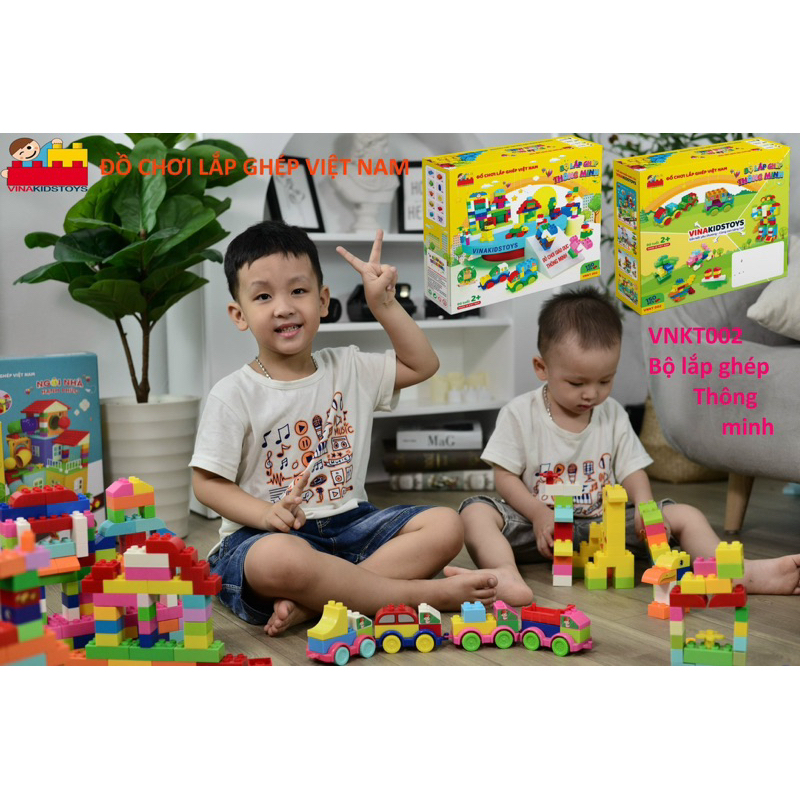Bộ Lắp Ghép Chi Tiết To Hãng VinakidsToy-150 Chi Tiết