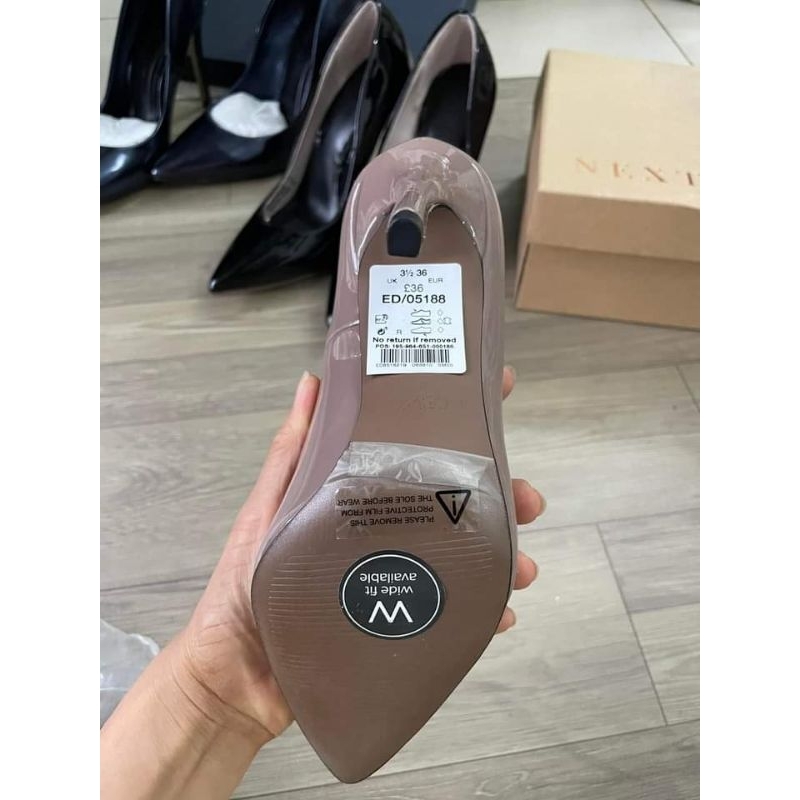 Giày cao gót mũi nhọn Next hàng vnxk đế 12cm Full hộp