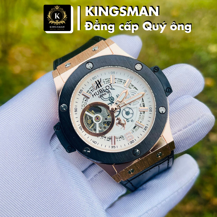 Đồng hồ cơ nam Automatic HL sang trọng đẳng cấp, Đồng Hồ Nam Cơ Lộ Máy - Kingsman Watch