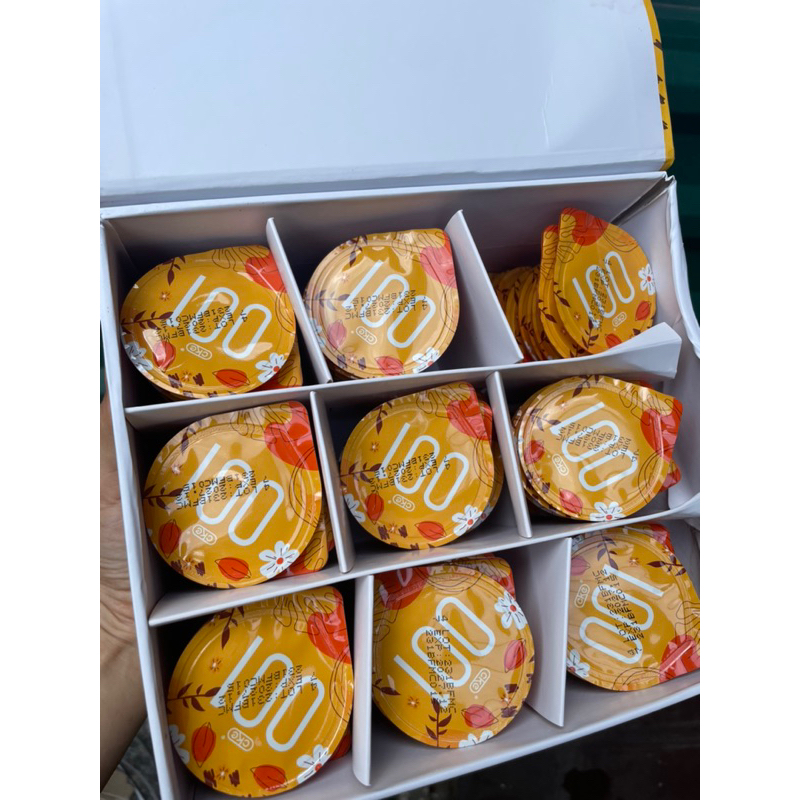 Bao cao su 001 vàng hộp 106 chiếc. hàng cao cấp siêu nhiều nước