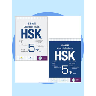 Combo sách giáo trình chuẩn hsk 5 tập 2 - sách bài học và bài tập kèm file nghe quét qr