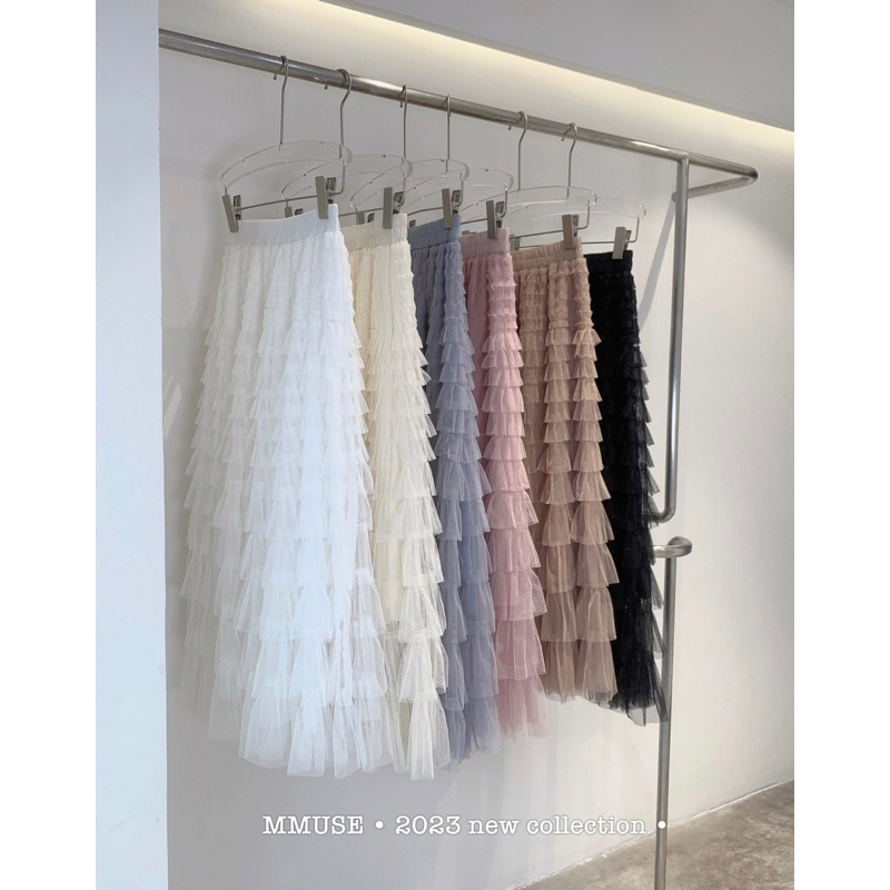 Chân váy xoè tầng lưới hottrend - loại 1 tùng xoè tầng rộng siêu đẹp