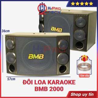 Đôi Loa Karaoke BMB 2000 1200W Bass 30-5 Đường Tiếng (2 Cái), Loa BMB Bass 30 Liên Doanh Xịn (Tặng 10M Dây)-H2Pro Tech