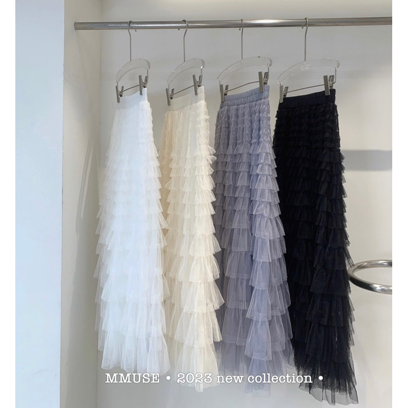Chân váy xoè tầng lưới hottrend - loại 1 tùng xoè tầng rộng siêu đẹp