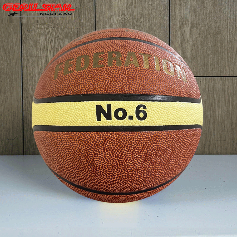 Bóng rổ Geru Star Federation số 6, số 7 hàng chính hãng  Banh rổ da