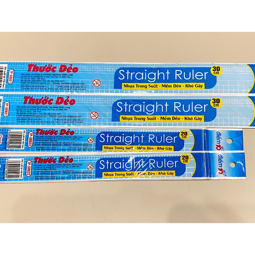 THƯỚC THẲNG 20-30CM TP-SR021 / TP-SR022