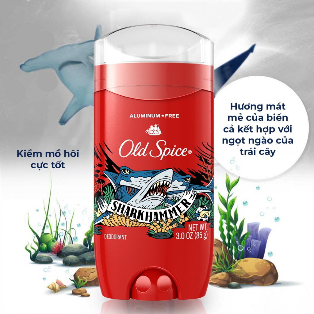 Lăn khử mùi Old Spice Sharkhamm 85g _ HKT Shop