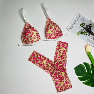 Sét đồ lót ren họa tiết beo quần chữ Y mẫu mới hàng thiết kế ALA BRALETTE