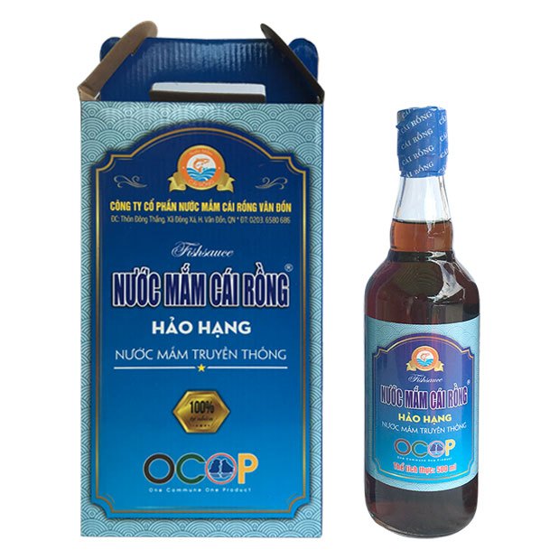 Nước mắm hảo hạng Cái Rồng, mắm Vân Đồn, đặc sản Quảng ninh, chai 500ml