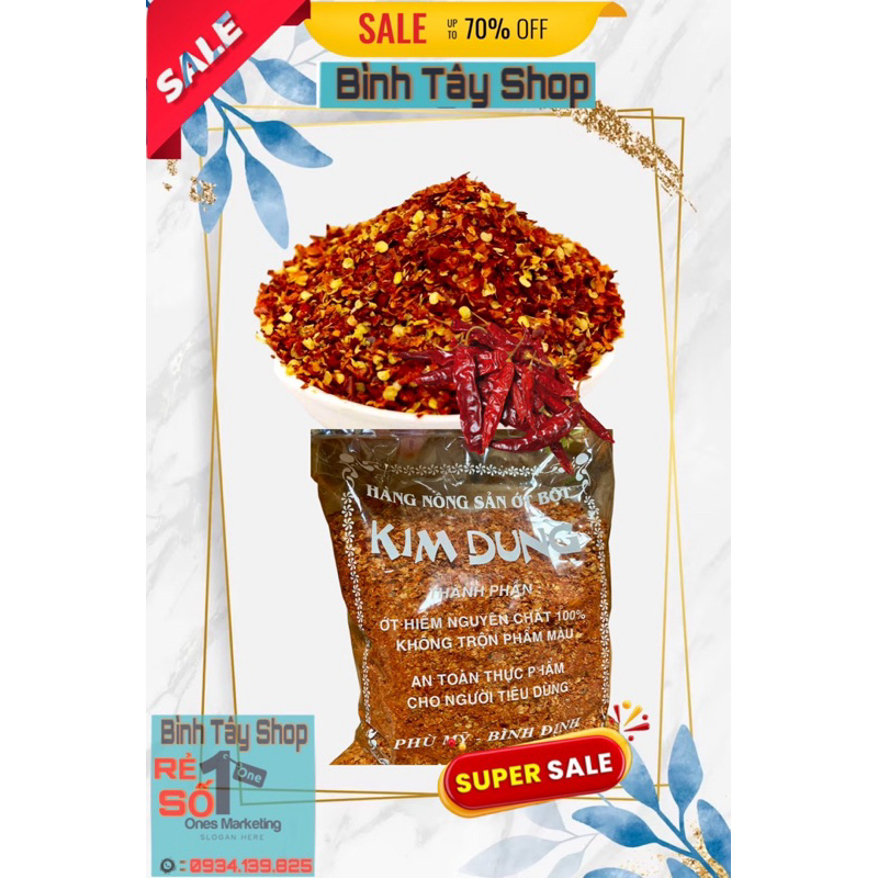 Ớt vảy khô cánh nhỏ siêu cay dùng làm kim chi, hàng Loại 1 siêu cay  Sản Xuất Bình Định