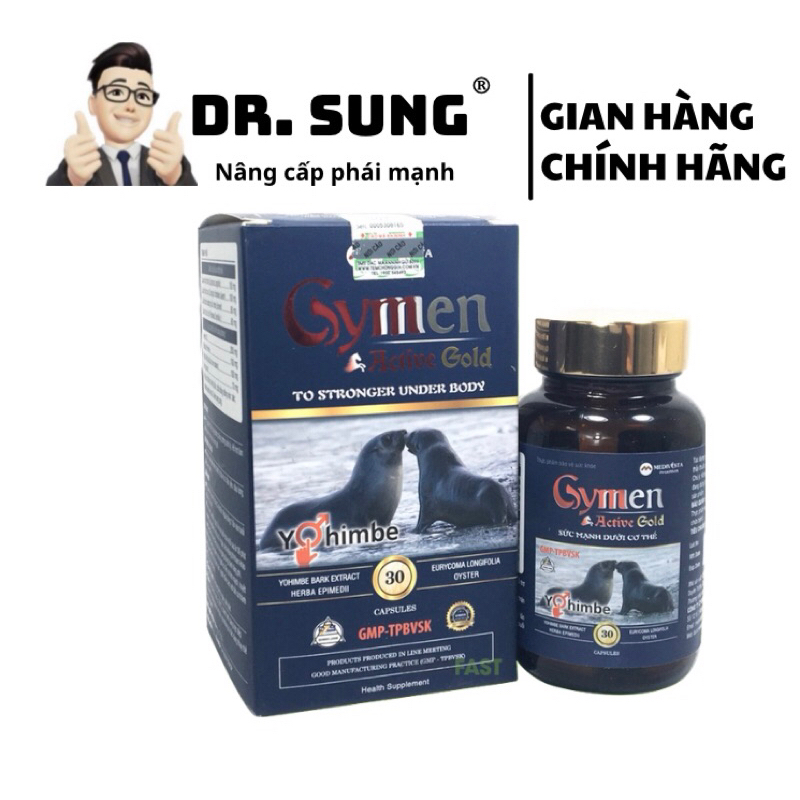 Viên Uống Gymen Active Gold - Tăng cường S.L Hộp 30 Viên