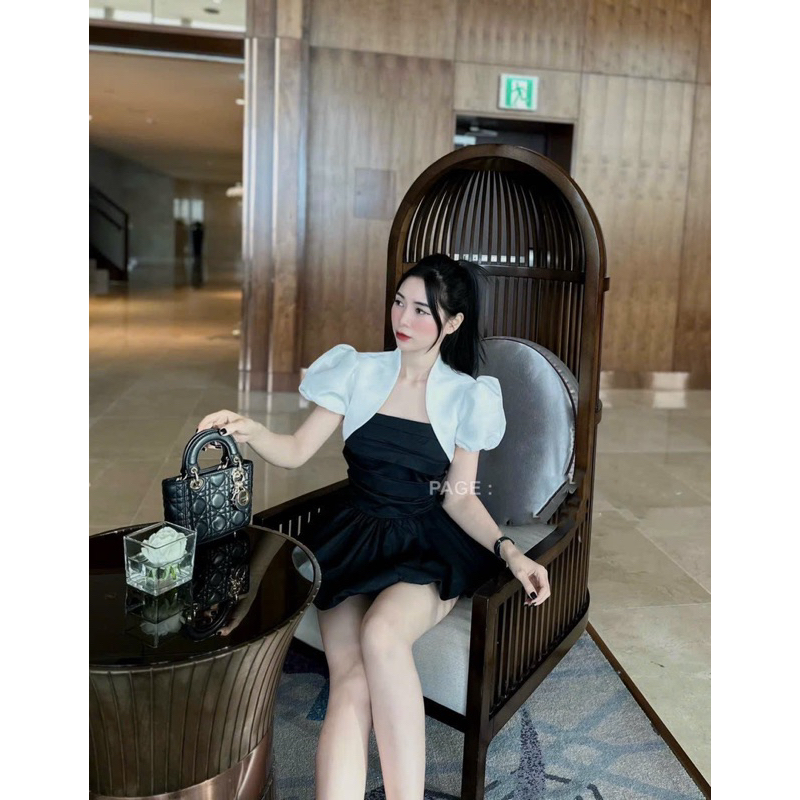 Set Áo Ống Cup Kèm Khoác Choàng + Chân Váy