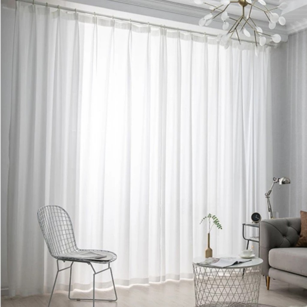 Rèm Voan Trắng Spa, Rèm Ngăn Giường Spa, Rèm Voan Lụa Trắng Xinh Cao Cấp decor phòng