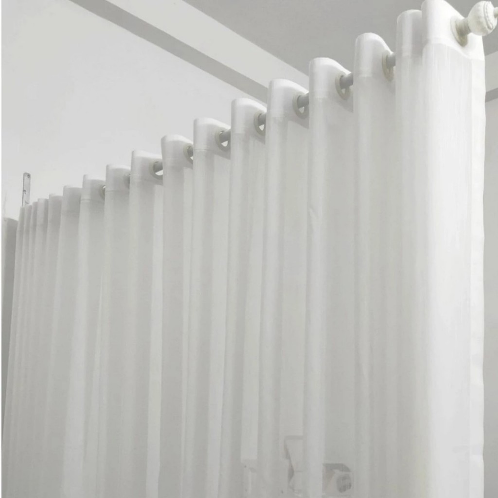 Rèm Voan Trắng Spa, Rèm Ngăn Giường Spa, Rèm Voan Lụa Trắng Xinh Cao Cấp decor phòng