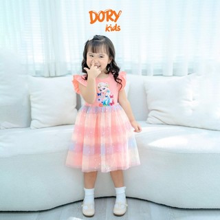 Đầm hóa trang công chúa Elsa đáng yêu YOYOKIDS váy lấp lánh cầu vồng dành cho bé gái size đại cho bé 8kg-40kg