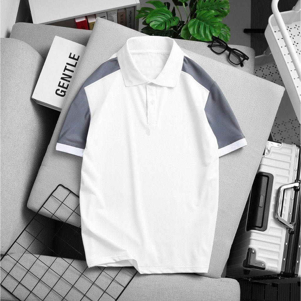 Áo Polo Nam, Áo Thun Có CổTrang Chất Liệu Thun Co Giãn Thoáng Mát ONEDAY STORE