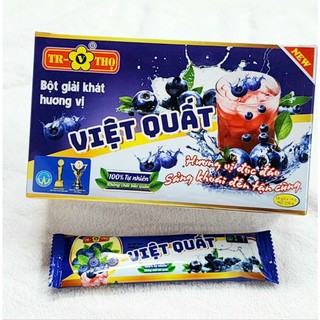 Bột giải khát hương Việt Quất Trương Thọ 18 gói