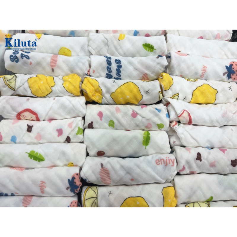 Khăn yếm xô tam giác organic cao cấp/ khăn 2 cúc bấm