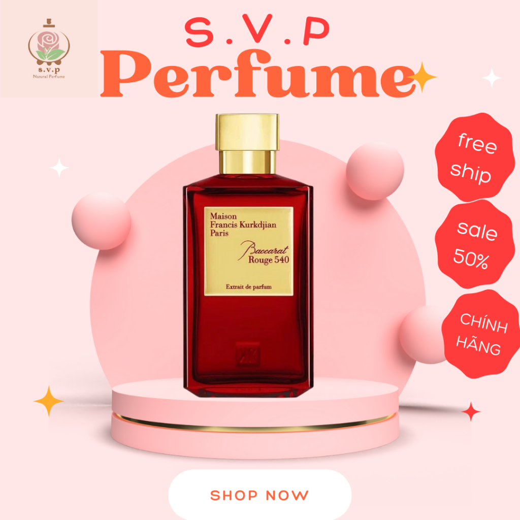 Nước hoa nam nữ cao cấp chính hãng Mai.son Francis Kur.kdjian MFK rouge540, dầu thơm lâu body hương thơm sang trọng,