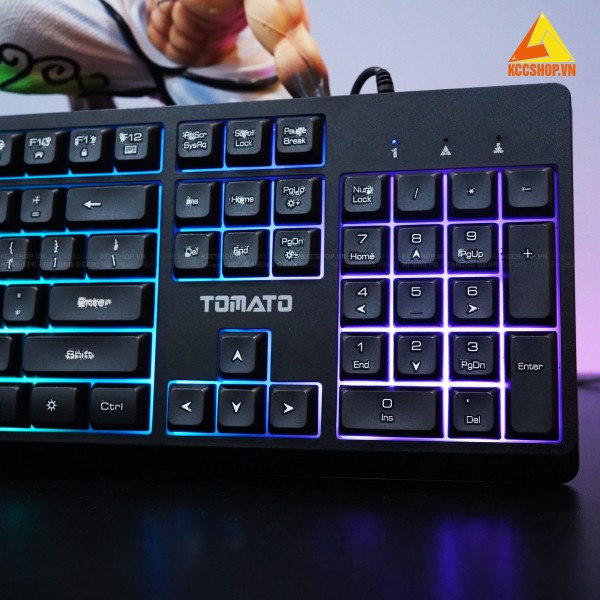 Combo Bàn phím + Chuột Tomato S100 Giả Cơ Có Led - Bảo Hành 12 Tháng.
