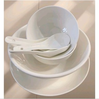 Tô chén dĩa sứ trắng các size 18cm / 20cm / 23cm
