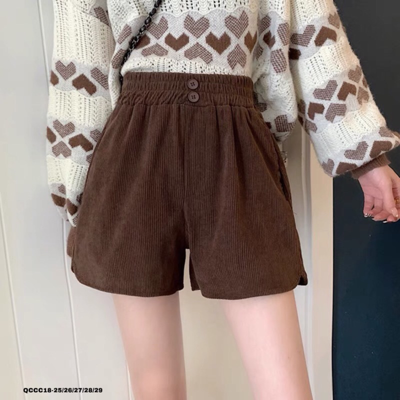 QUẦN SOOC NHUNG NỮ HÀNG 2 LỚP MÊM MỊN TRẺ TRUNG