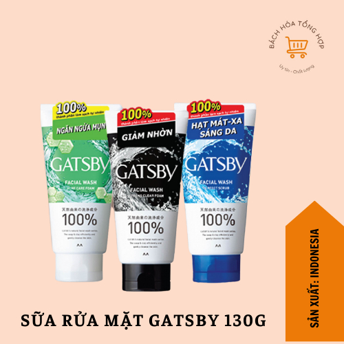 SỮA RỬA MẶT GATSBY DÀNH CHO NAM 130G