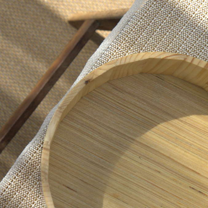 Khay gỗ decor đựng trái cây hình tròn dùng để trưng bày, trang trí nhà cửa - 4 kích thước