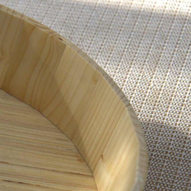 Khay gỗ decor đựng trái cây hình tròn dùng để trưng bày, trang trí nhà cửa - 4 kích thước