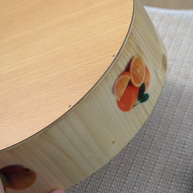 Khay gỗ decor đựng trái cây hình tròn dùng để trưng bày, trang trí nhà cửa - 4 kích thước