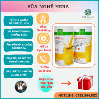 COMBO 2 hộp Sữa Nghệ Hera. Đẹp Da. Hỗ Trợ Dạ Dày. Tốt Cho Phụ Nữ Sau Sinh. Điều Hoà Nội Tiết