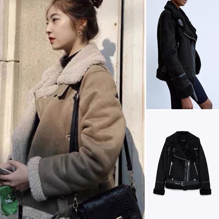 Áo khoác nữ da lộn lót lông HÀNG XUẤT DƯ CAO CẤP SANG CHẢNH SIÊU ẤM thời trang thịnh hành HOT 2023 HAVII