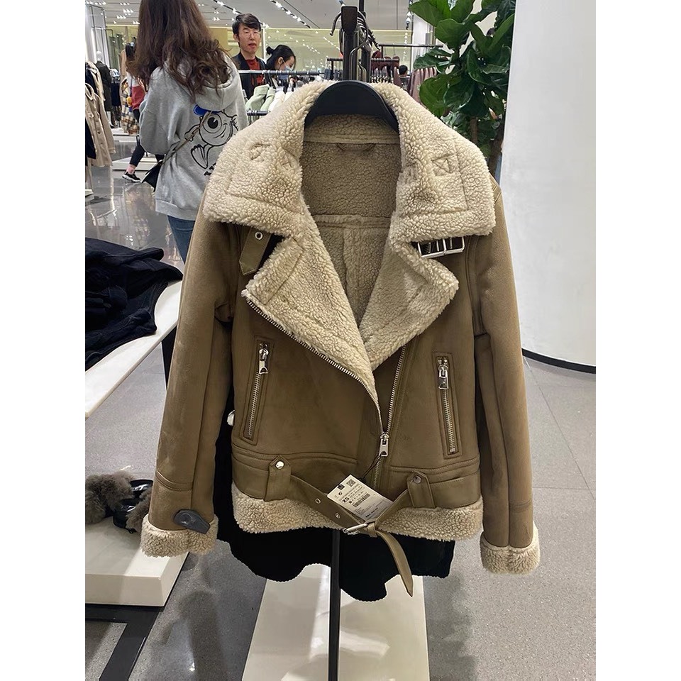 Áo khoác nữ da lộn lót lông HÀNG XUẤT DƯ CAO CẤP SANG CHẢNH SIÊU ẤM thời trang thịnh hành HOT 2023 HAVII