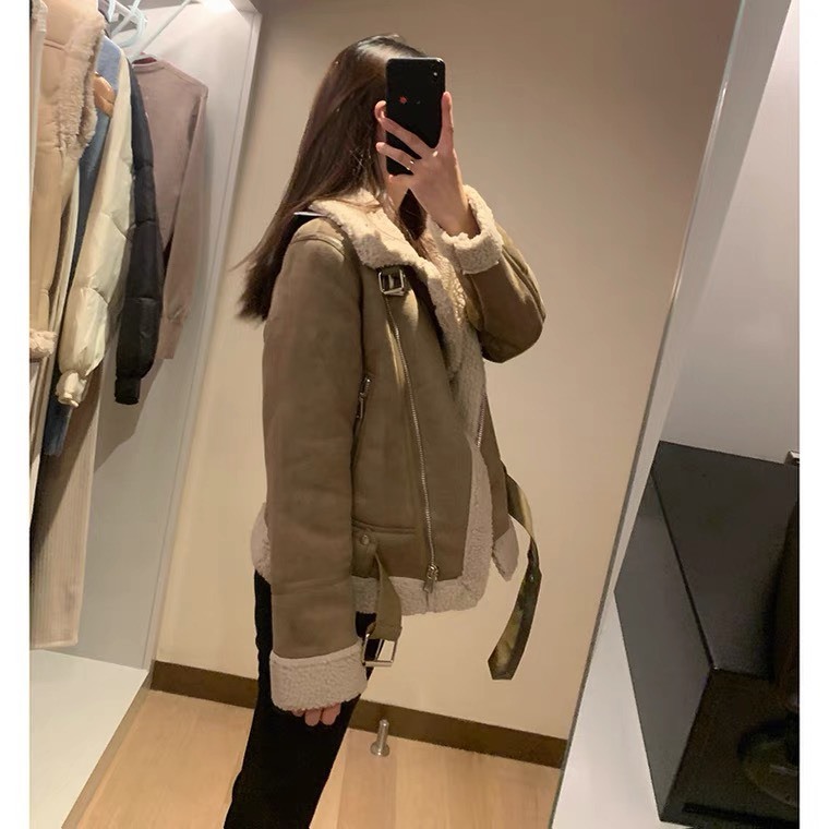 Áo khoác nữ da lộn lót lông HÀNG XUẤT DƯ CAO CẤP SANG CHẢNH SIÊU ẤM thời trang thịnh hành HOT 2023 HAVII