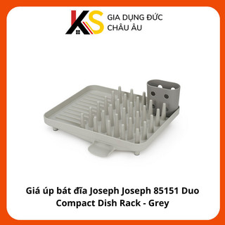 Giá úp bát đĩa joseph joseph 85151 duo compact dish rack - grey