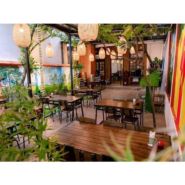 Đèn mây tre đan thả trần hình đám mây, Trang trí nhà cửa, nhà hàng, quán cà phê