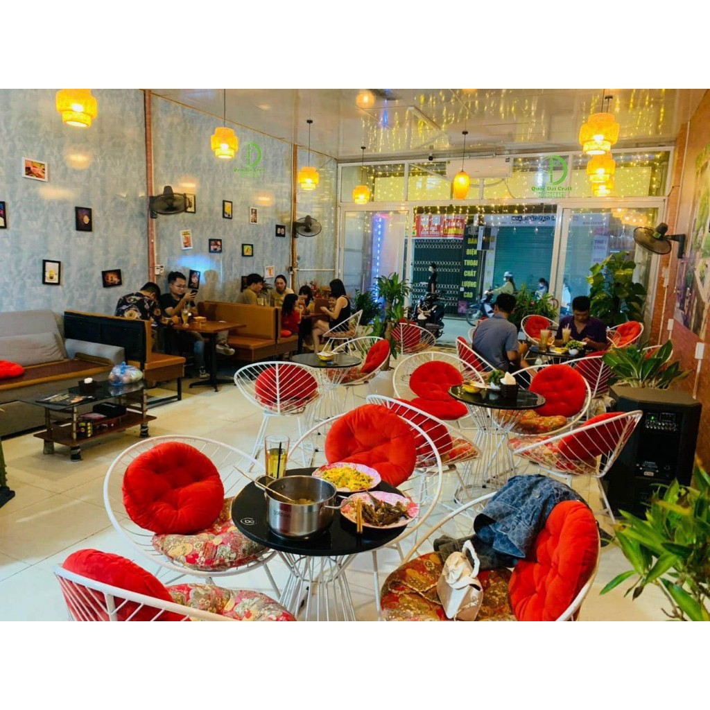 Đèn mây tre đan thả trần hình đám mây, Trang trí nhà cửa, nhà hàng, quán cà phê