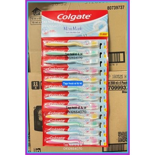 Vỉ 12 cây bàn chải colgate mềm mảnh sạch sâu hiệu quả