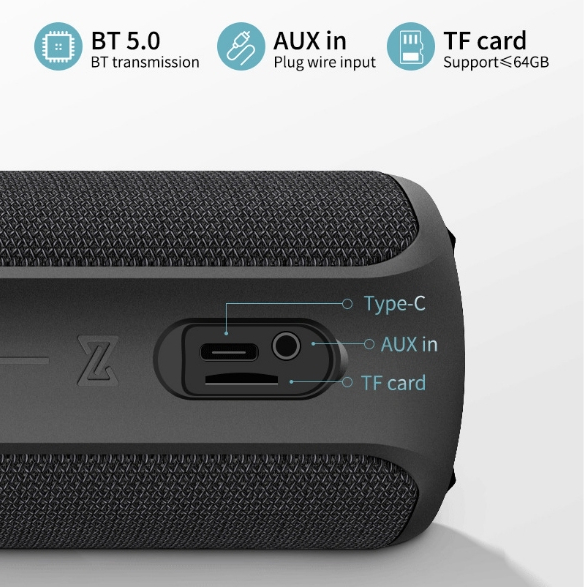 Loa LenoPlay S12| Loa nghe nhạc Bluetooth Công suất 30W, Pin 4000mAh, Kháng nước - Chính hãng, Bảo hành 12Th - OBIBI