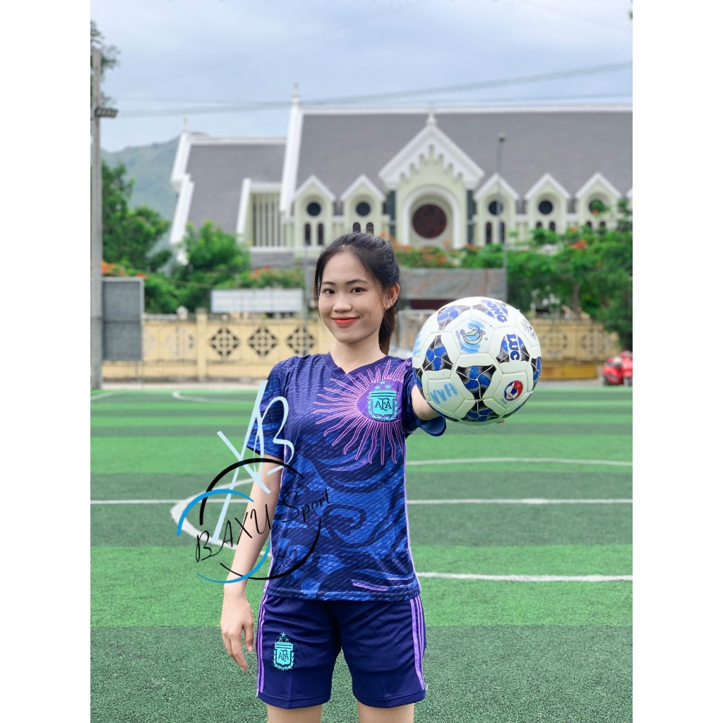 ÁO BÓNG ĐÁ TUYỂN ARGENTINA TÍM BẢN MỚI 2024 - BỘ QUẦN ÁO BÓNG ĐÁ TUYỂN ARGENTINA TÍM MẪU THẬT