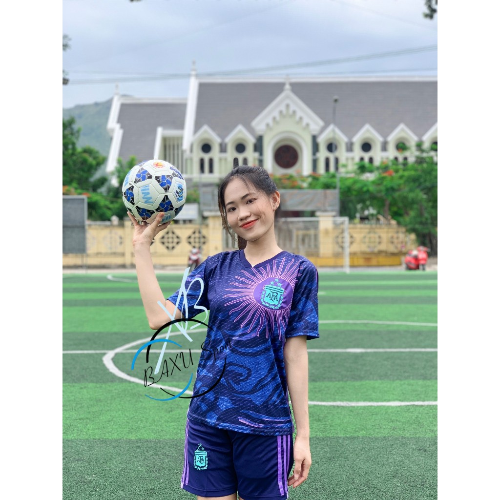 ÁO BÓNG ĐÁ TUYỂN ARGENTINA TÍM BẢN MỚI 2024 - BỘ QUẦN ÁO BÓNG ĐÁ TUYỂN ARGENTINA TÍM MẪU THẬT