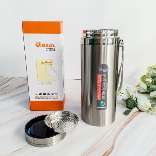 Bình Giữ Nhiệt 1200ml XinLang INOX 304 DÀY KÈM LƯỚI LỌC VÀ DÂY ĐEO