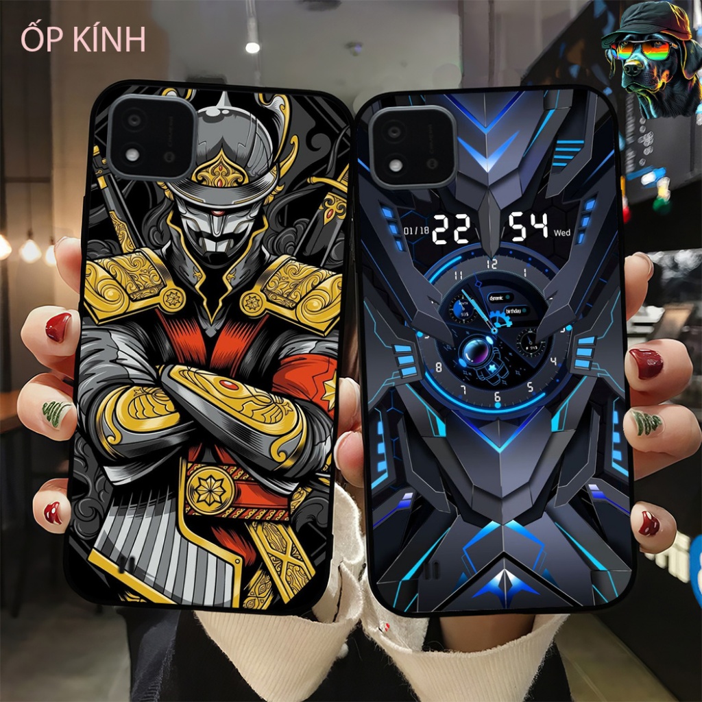 Ốp điện thoại mặt kính oppo realme c20 / realme c11 2021 / c21y in hình công nghệ phong cách nam