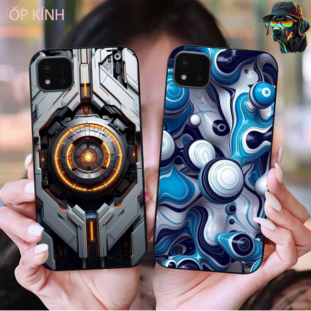 Ốp điện thoại mặt kính oppo realme c20 / realme c11 2021 / c21y in hình công nghệ phong cách nam